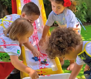 Foto de alunos do Ensino Fundamental I