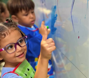 Foto de alunos do Ensino Fundamental I