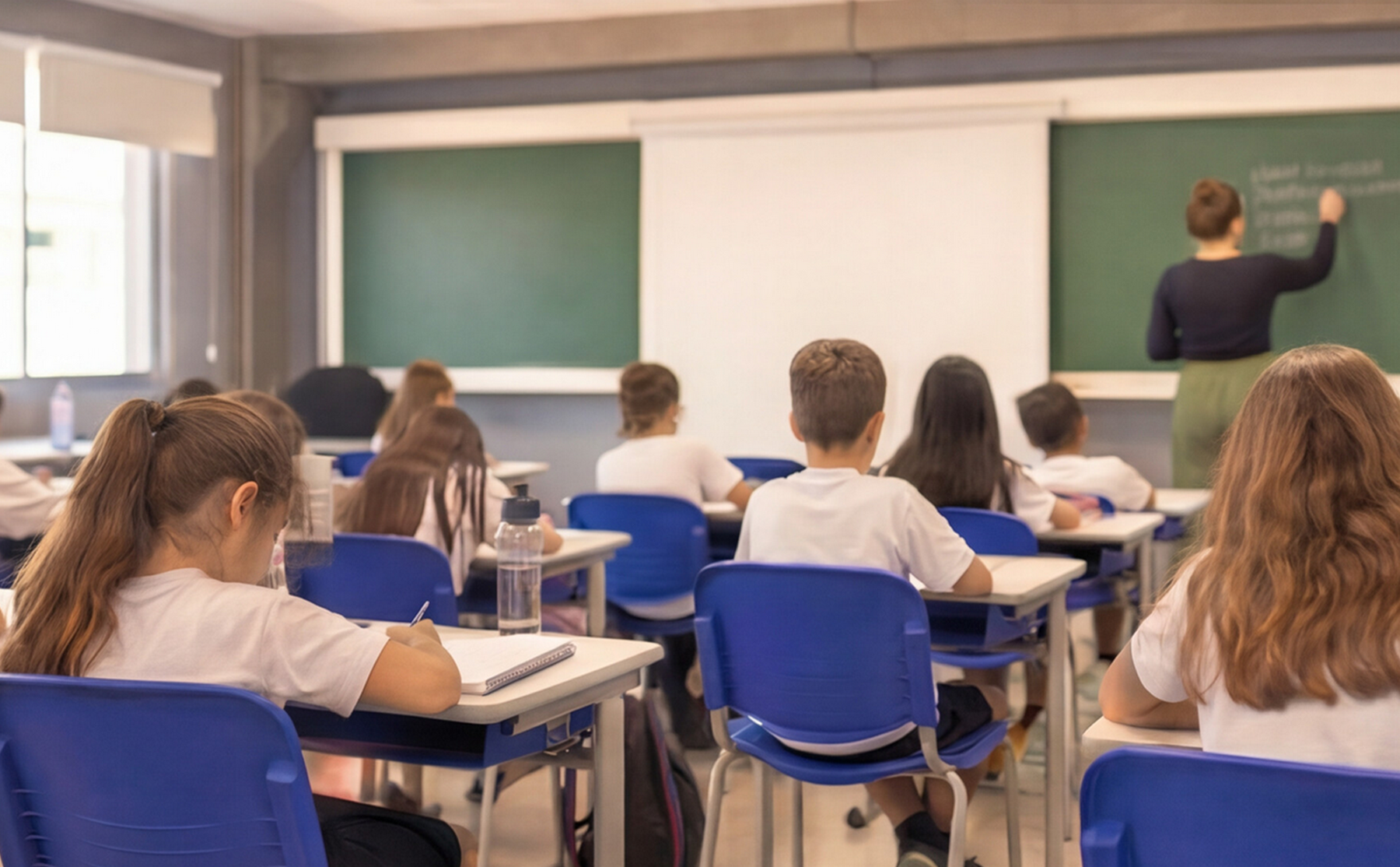 Alunos em sala de aula
