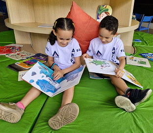Foto de alunos do Ensino Fundamental I