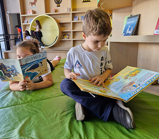 Foto de alunos do Ensino Fundamental I